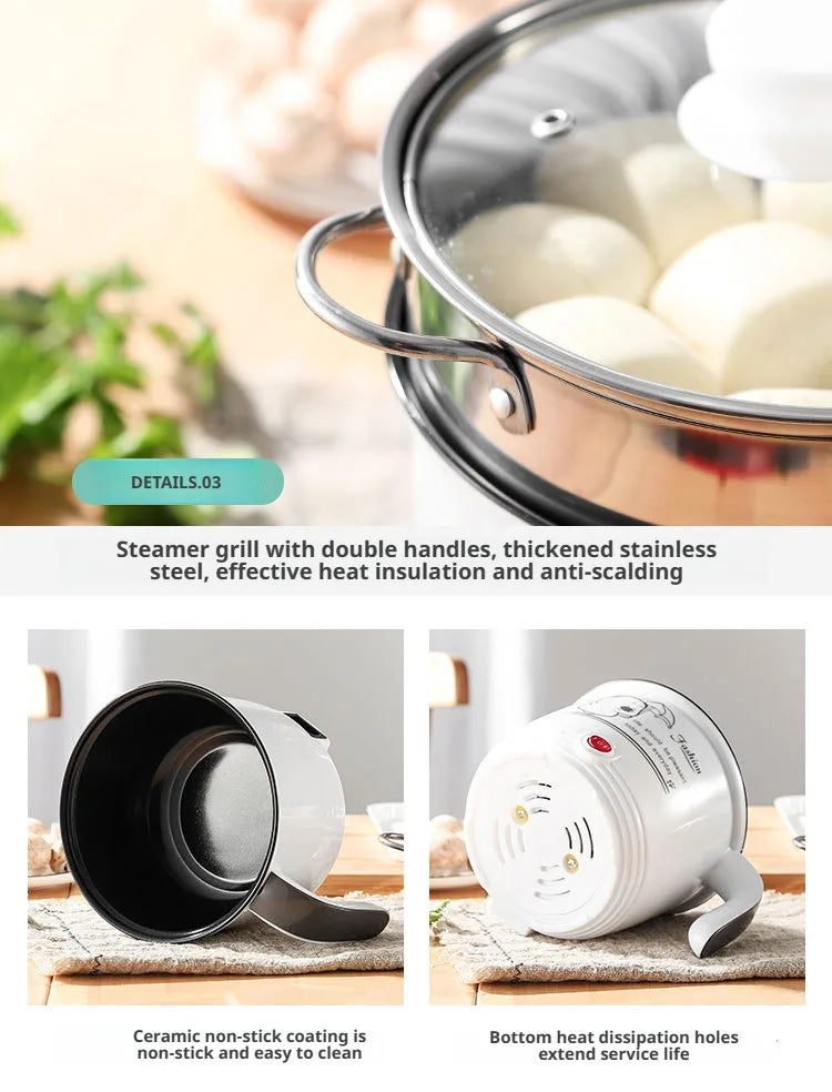 Student dormitory multifunction electric cooking pot for cooking noodles Electric Rice Cooker Machine kitchen acceesories