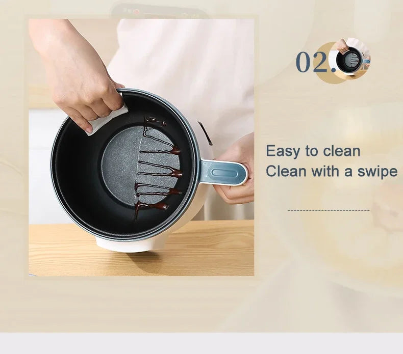 NEW Home Electric Rice Cooker Mini Multi Functional Cooking Pot 1.7L Smart Non Stick Pot 1-3 Person Kitchen Steaming Pot Hot Pot