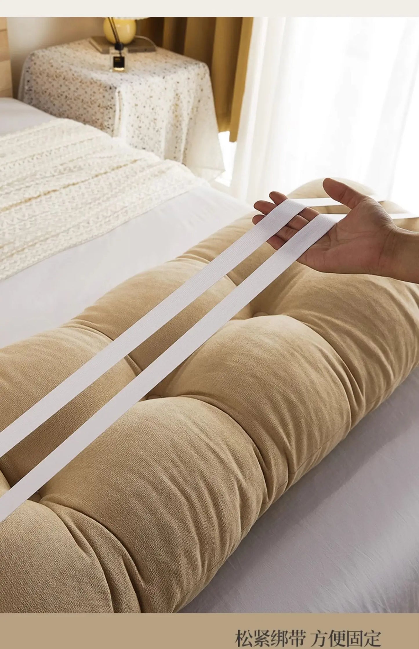 Bed Decoration Body Pillow Headboard Cushion Bedroom All-purpose The Artifact Supports The Waist Detachable and Washable
