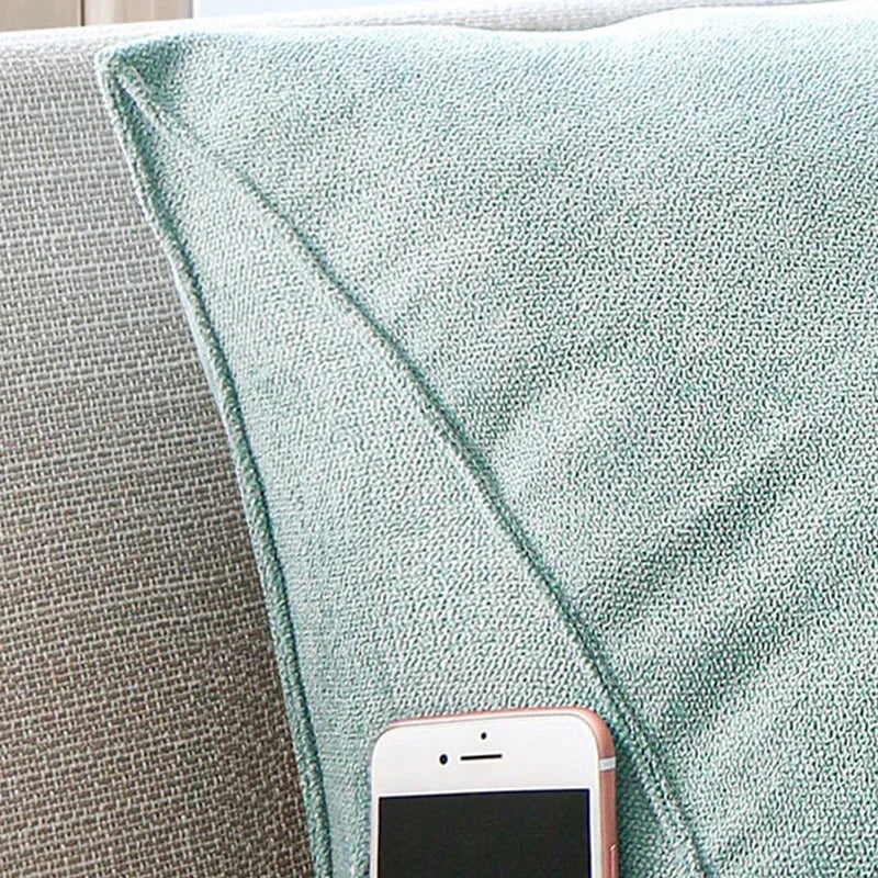 Headboard Backrest 70/60cm Wedge Reading Pillow Canvas Triangular Back Cushion Sitting Up Pillow Back Support for Sofa Bed