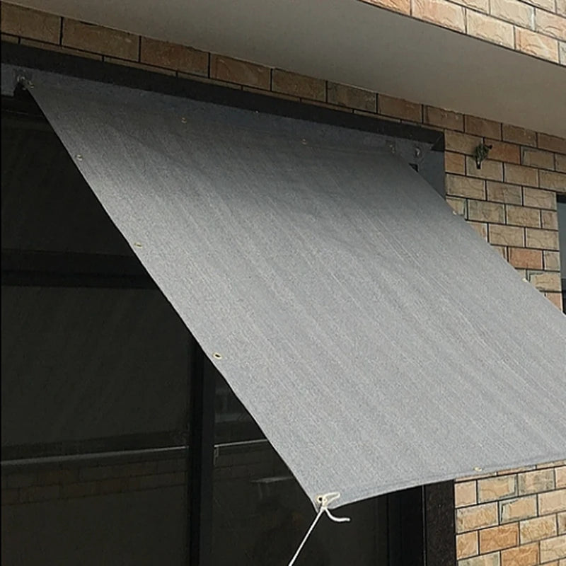 Customize HDPE Gray Terrace Balcony Privacy Net Anti-UV Pergola Sun Shade Net Garden Screen Fence Netting Swimming Pool Awning