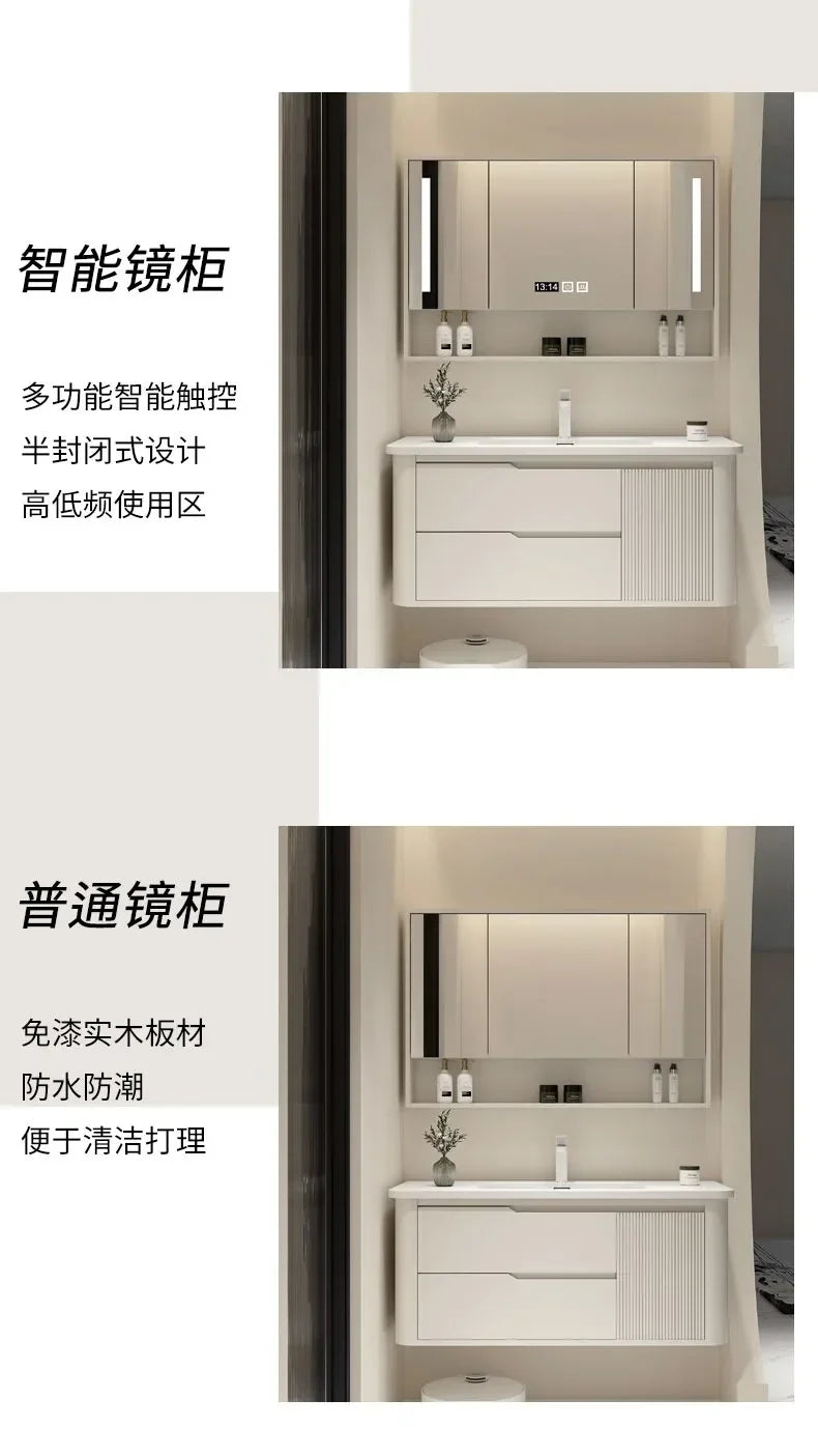 Modern Furniture Jewelry Bathroom Cabinet Storage Organizer Simple Shelves Space Saving Multipurpose Washbasin Makeup Vanity