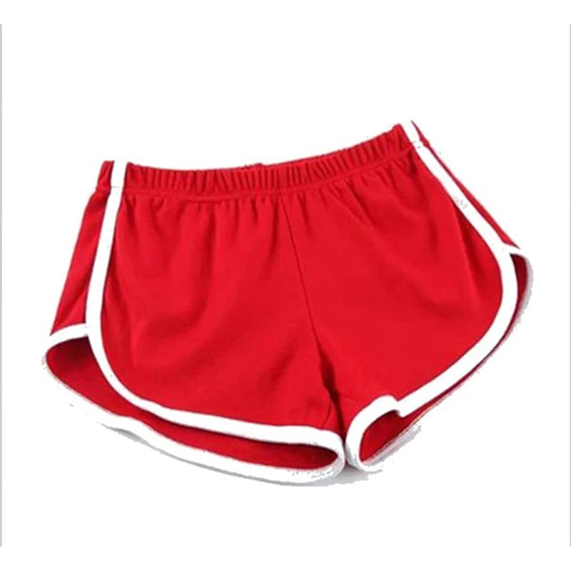 Sports Shorts Women Summer 2024 New Candy Color Anti Emptied Skinny Shorts Casual Lady Elastic Waist Beach Correndo Short Pants