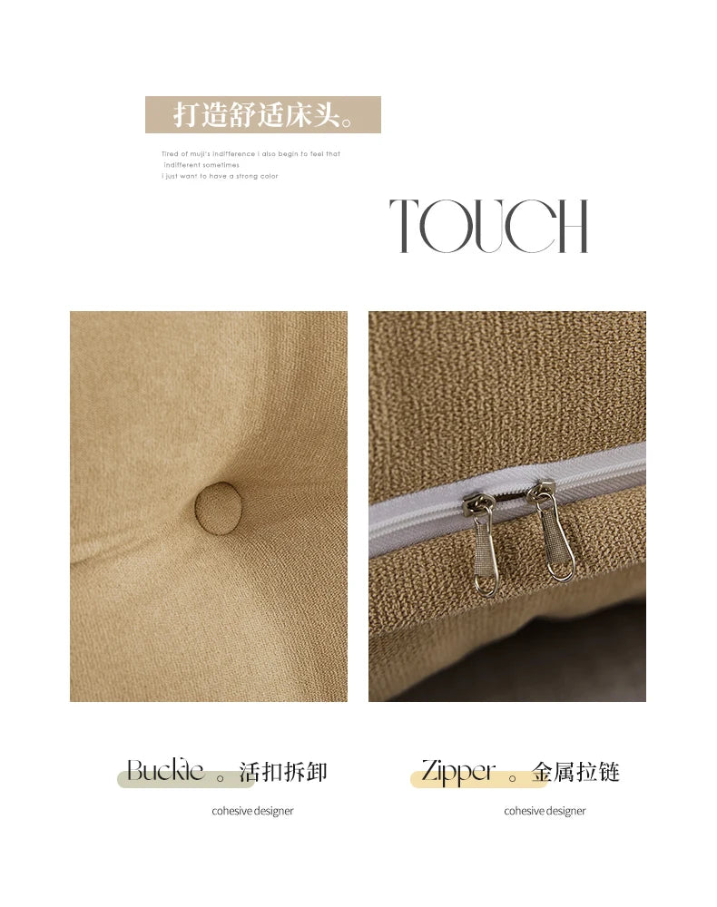 Bed Decoration Body Pillow Headboard Cushion Bedroom All-purpose The Artifact Supports The Waist Detachable and Washable
