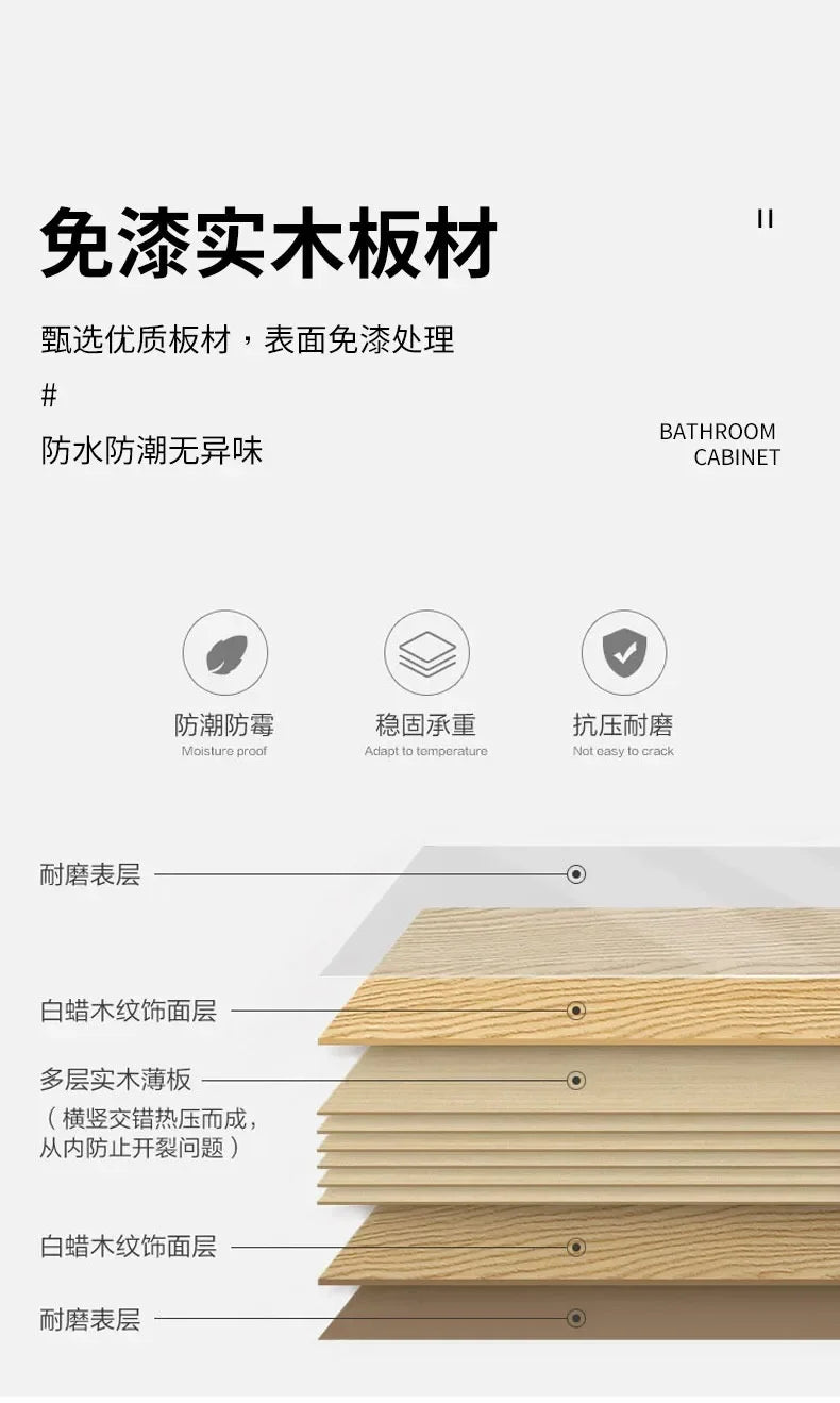 Modern Furniture Jewelry Bathroom Cabinet Storage Organizer Simple Shelves Space Saving Multipurpose Washbasin Makeup Vanity