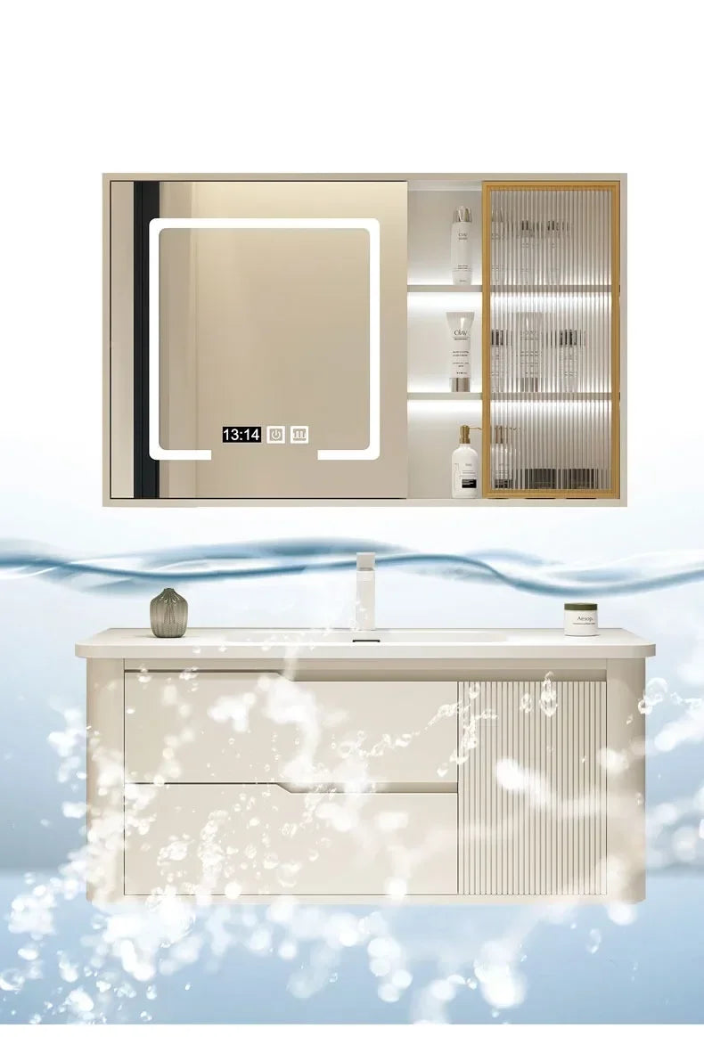 Modern Furniture Jewelry Bathroom Cabinet Storage Organizer Simple Shelves Space Saving Multipurpose Washbasin Makeup Vanity