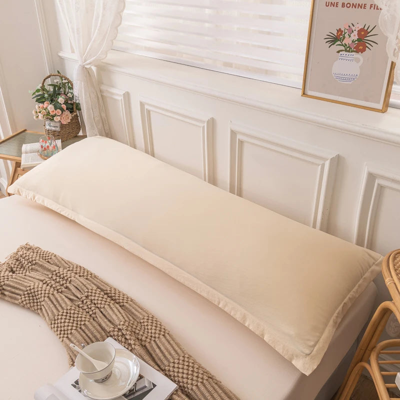 One Piece Double Long Pillowcase Home Couple Pillowcase Extended Pillowcase (Excluding Core)