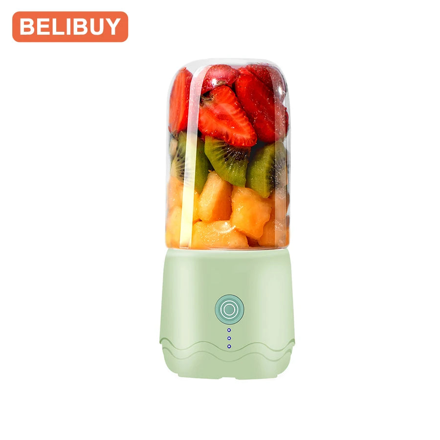 BELIBUY Mini Kitchen Blender Juicer Food Processing Machine Fruit and Vegetable Milk Blender Suitable for Outdoor Juice Cup