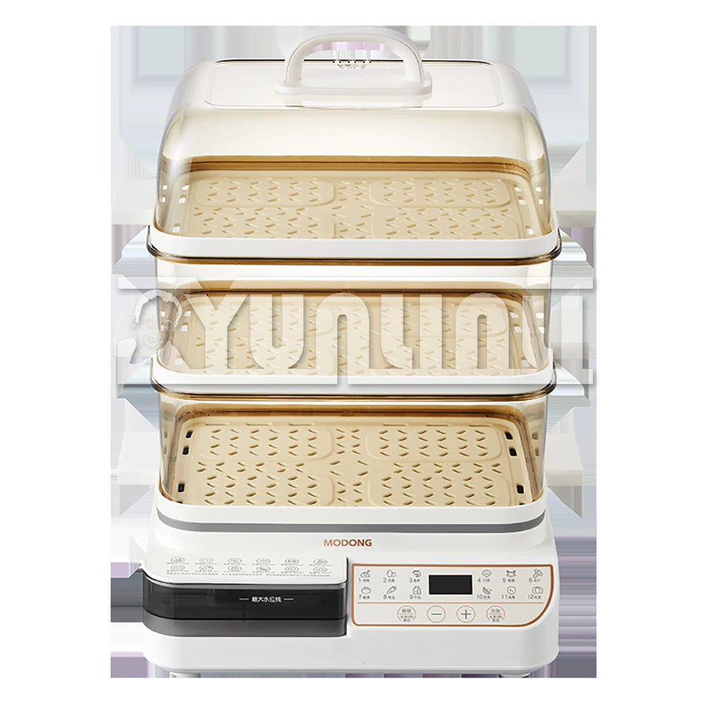 Three-layer Food Steamer Household Electric Steamer Multifunctional Large Capacity Breakfast Machine