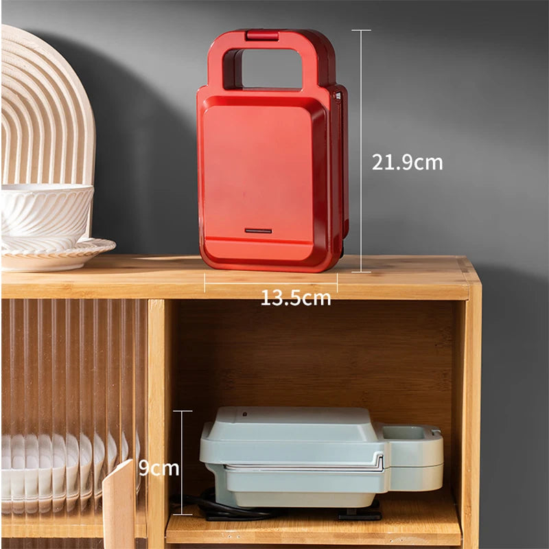 Multifunction Sandwich Light Food Maker Double-sided Heating Bread Toaster Breakfast Baking Machine Ceramic Coating Grilling Pan