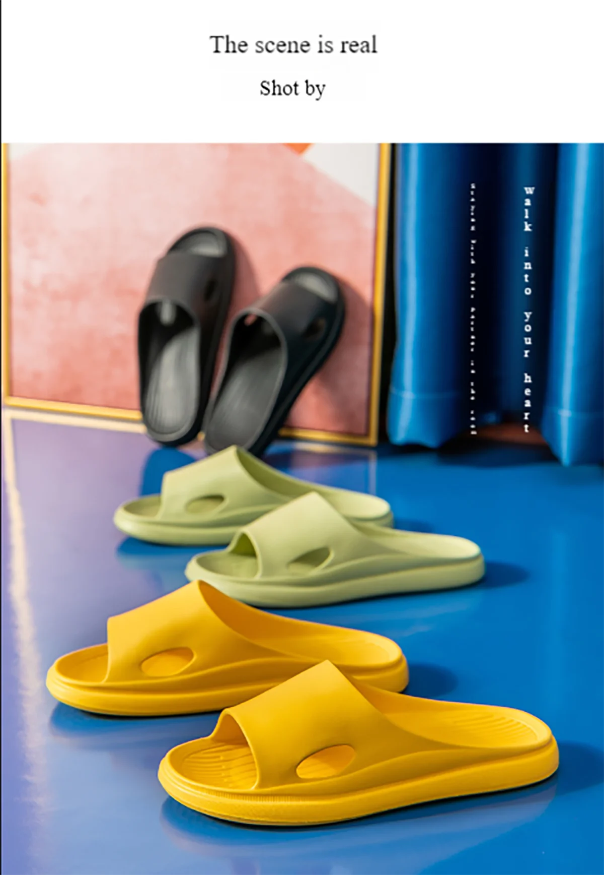 Men's Solid Color Casual Simple Slippers, EVA Material, Versatile Stylish Design, Thick Sole, Convenient, Anti-skid
