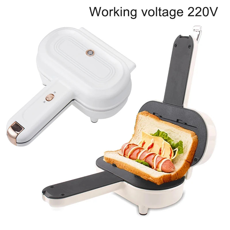 Double-Sided Seal Press Sandwich Machine Mini Taco Burrito Baking Pan Grill Breakfast Maker Bread Hot Dog Toaster Electric Oven