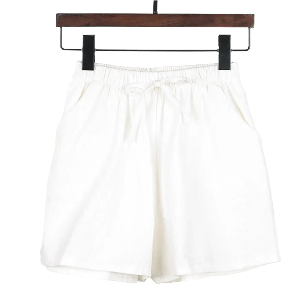 Short Pants Shorts Daily Female Loose Slight Stretch Solid Color Streetwear With Pockets Breathable Casual Gym