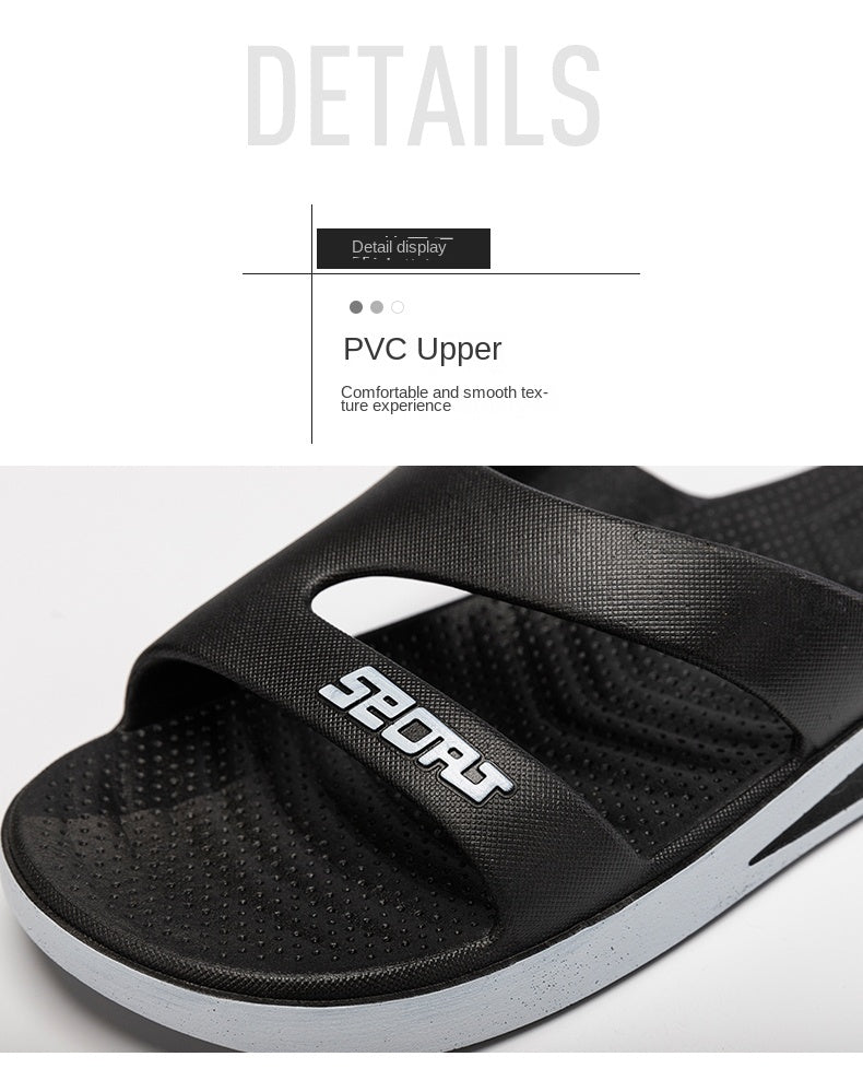 Slippers for men all seasons indoor home bathing sandals nonslip outdoor summer beach slippers wearesistant soft bottom slippers