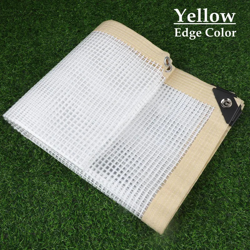 160 180GSM Silvery Edge Mesh Reinforce PE Rainproof Tarpaulin Garden Flower Plants Cover Car Tarpaulin Gazebo Vertical Screen