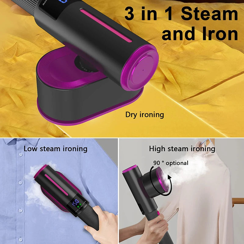 Handheld Mini Electric Dry Iron 120V/220V Dual-voltage 30S Heat Non-steam Garment Irons for Clothes Portable Lightweight Travel