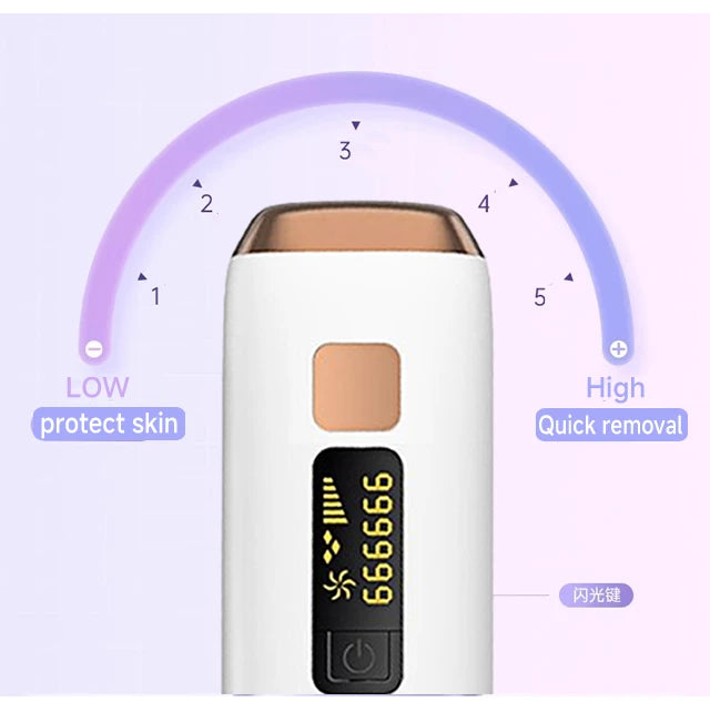 999999 Flash IPL Laser Hair Removal Convenient Home Device for Women Easy Hair Removal Painless Electric Hair Removal
