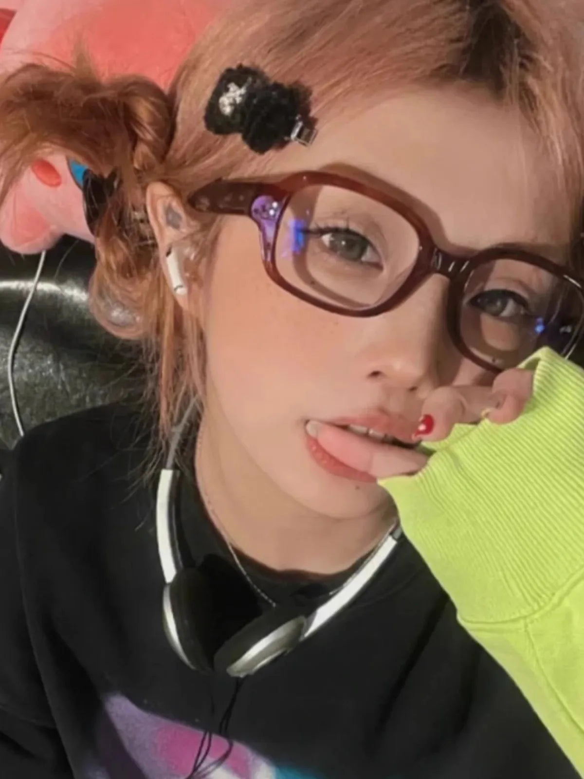 Retro Square Frame Eyeglass for Women Red Computer Reading Glasses Clear Blue Light Blocking Eyewears Vintage Decorative Goggles