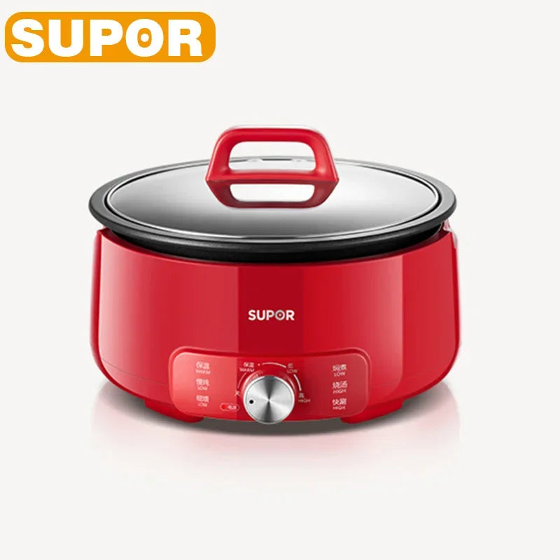 SUPOR 220V Multi Cookers Split Deep pot Electric Pot 1-5 People Household Non-stick Pan Hot Pot Rice Cooker Cooking Appliances