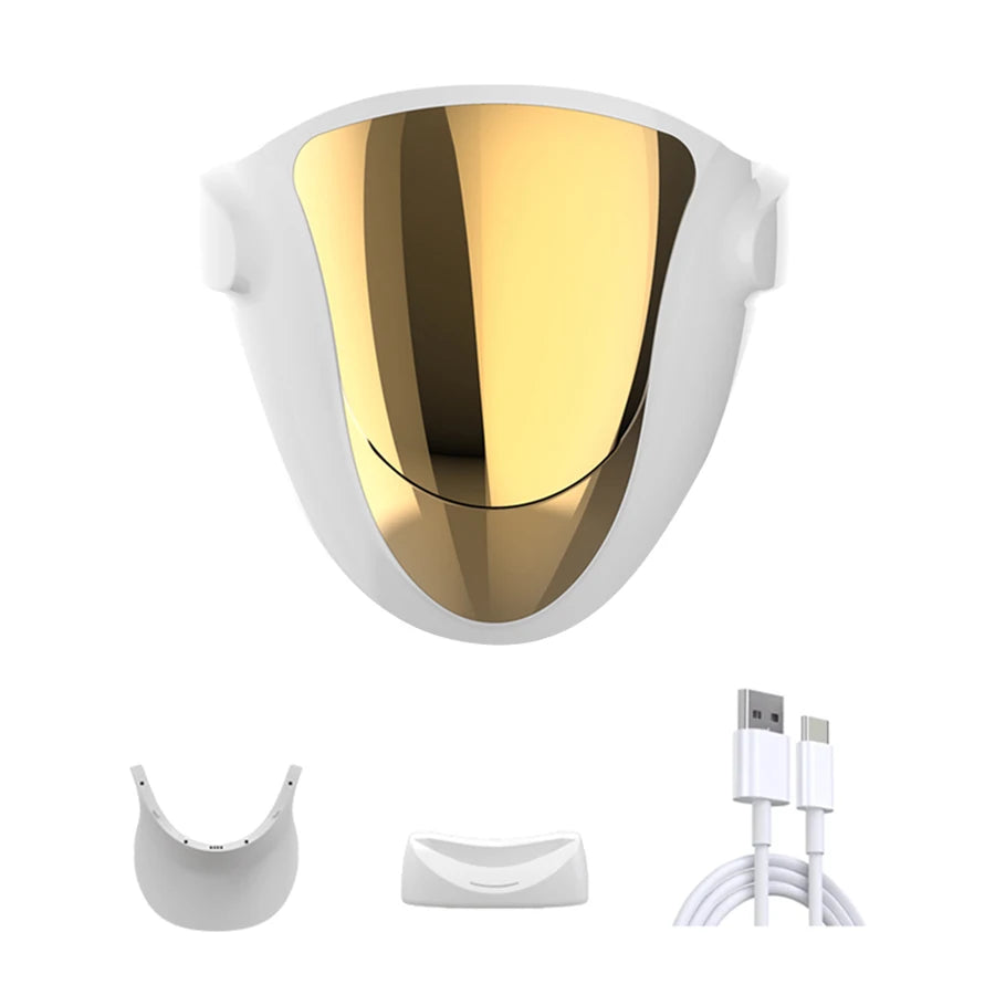 NIR LED Face Mask Red Light Therapy Respirable 3 Colors 807 Lamp Anti-Aging Acne Treat Reduce Wrinkle Full Facial Neck Care Mask