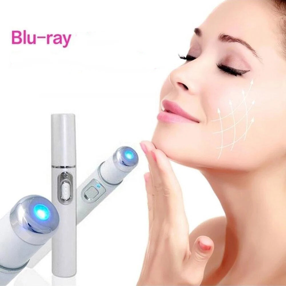 Blue Light Therapy Acne Laser Pen LED Face Light Therapy For Scar Wrinkle Removal Treatment Device Skin Care Beauty Equipment
