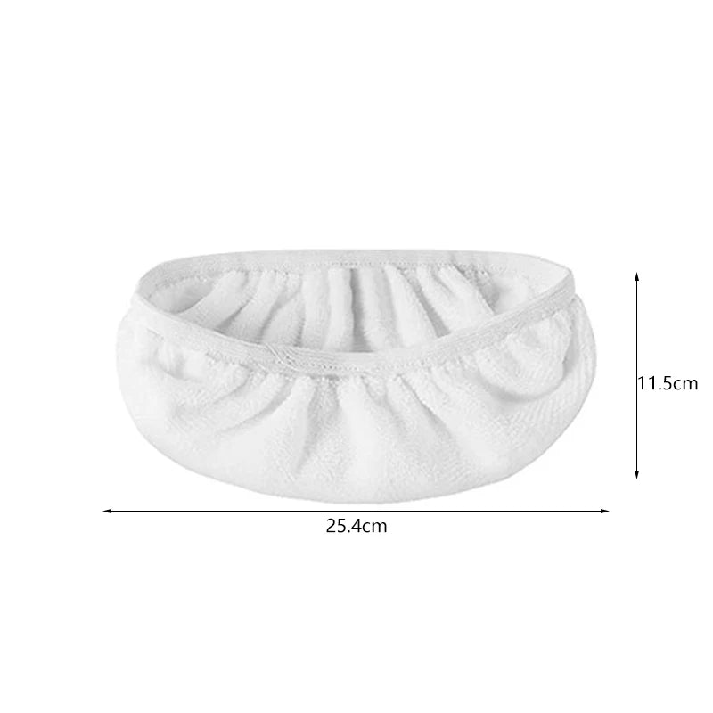 Mop Cleaning Pad Mop Cloth Cover Thickened Elastic Band Flat Coral Fleece Microfiber Chenille Replacement Rotary for Bathroom