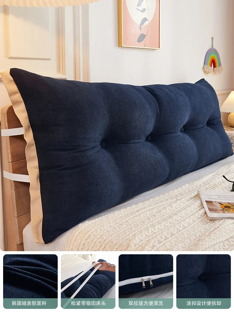 Bed Decoration Body Pillow Headboard Cushion Bedroom All-purpose The Artifact Supports The Waist Detachable and Washable