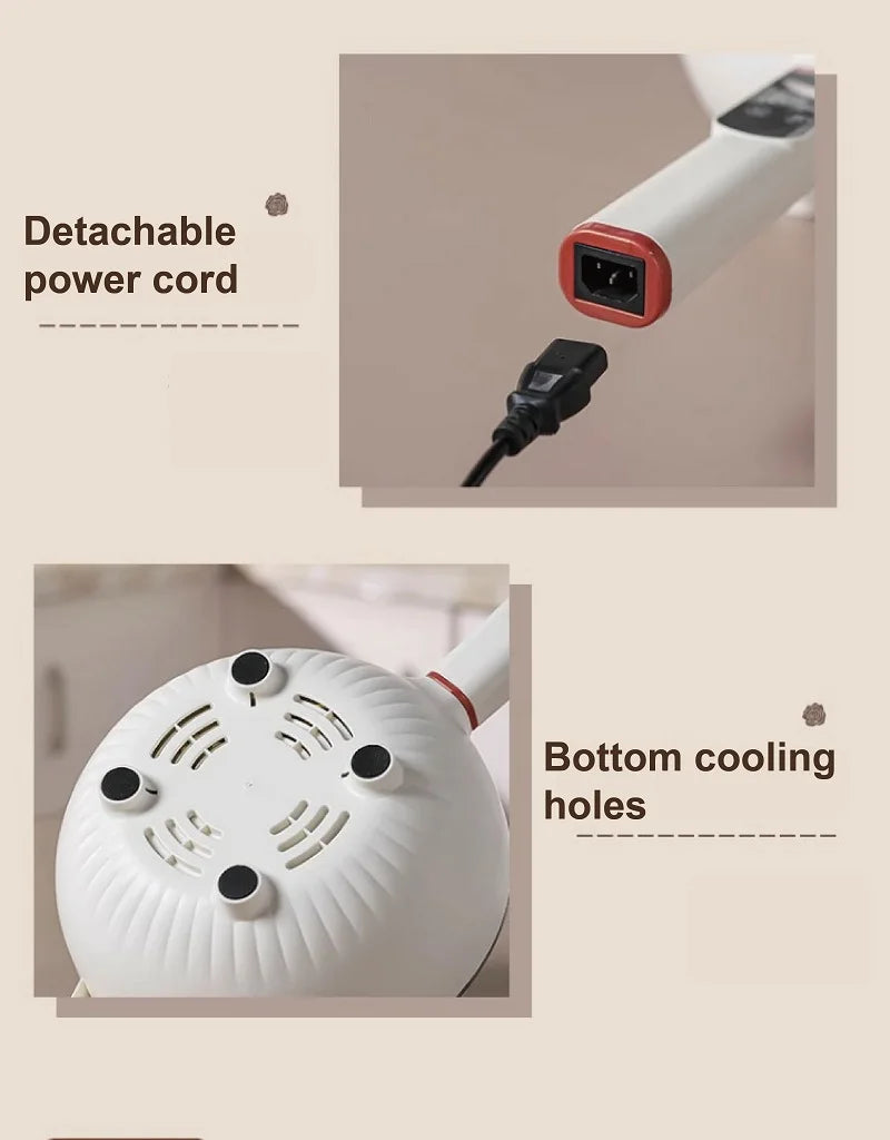 4.5L Multifunctional Electric Frying Pot Smart Electric Cooker Non-stick Frying Pot Large Capacity Electric Hot Pot 1350W