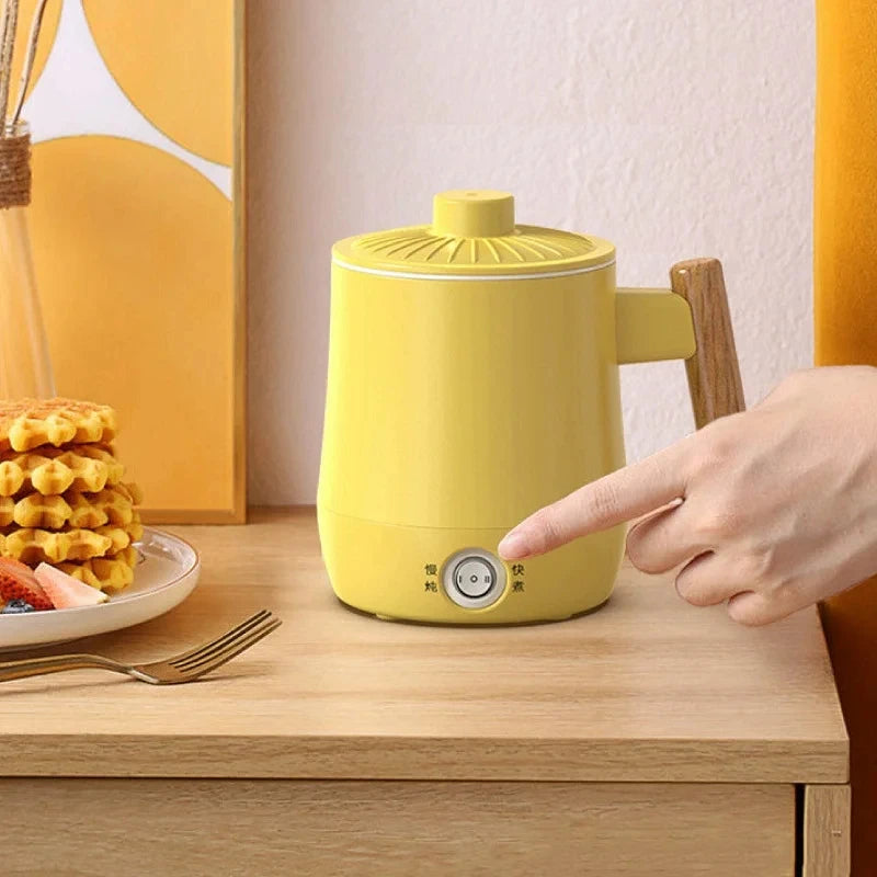 600ml Health Electric Kettle Travel Kettle Non-stick Rice Cooker Portable Noodle Cooker Quick Kettle Office Electric Hot Cup