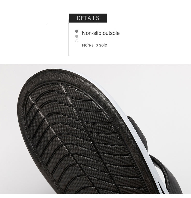 Slippers for men all seasons indoor home bathing sandals nonslip outdoor summer beach slippers wearesistant soft bottom slippers