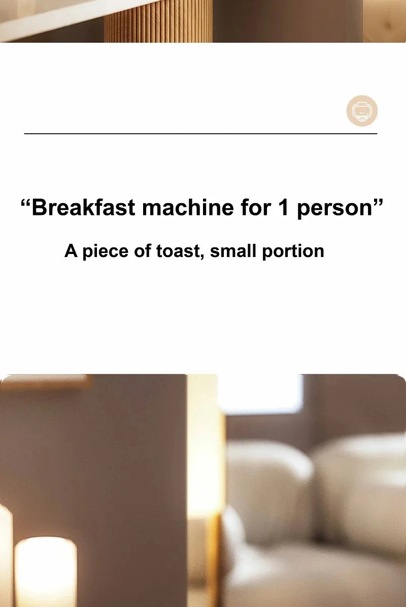 500W Sandwich Machine Fast Breakfast Machine Home Hot-pressed Toasted Non-stick Bread Mini Panini Machine Multi-function Toaster