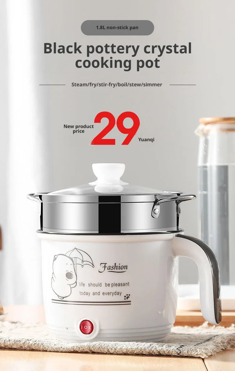 Student dormitory multifunction electric cooking pot for cooking noodles Electric Rice Cooker Machine kitchen acceesories
