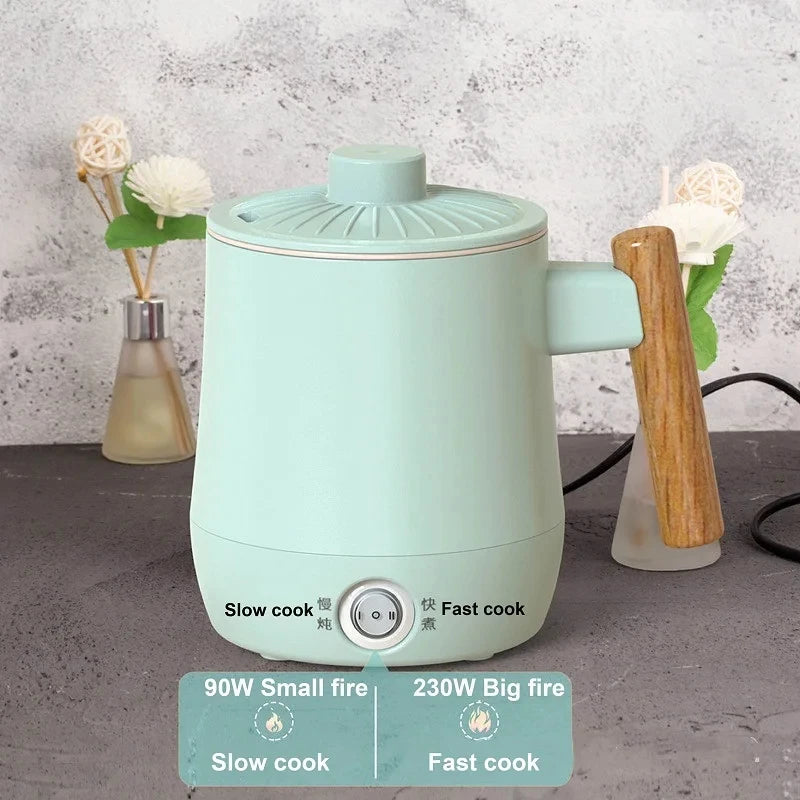 600ml Health Electric Kettle Travel Kettle Non-stick Rice Cooker Portable Noodle Cooker Quick Kettle Office Electric Hot Cup