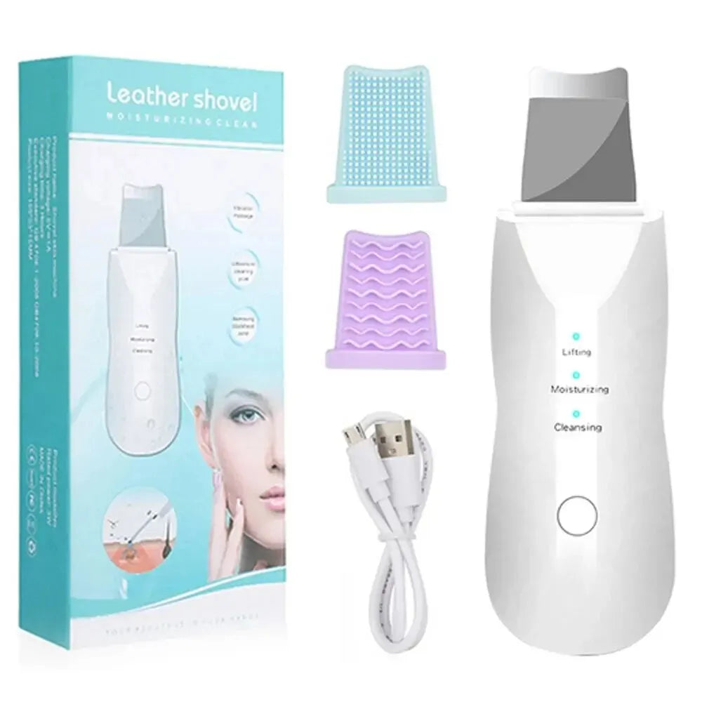 Skin Scrubber Remove Vibrate Deep Face Cleaning Dirt Blackhead Reduce Wrinkles Facial Lifting Peeling Tool Not Ultrasonic Shovel