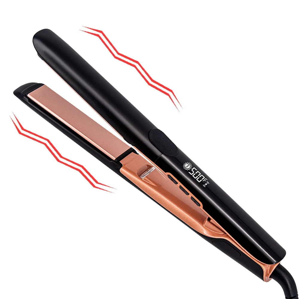 Plasma Hair Straightener Curler Keratin Treatment 250°C 500°F Vibrating Hair Flat Irons For Frizzy Hair Recovers Damage 110-240V