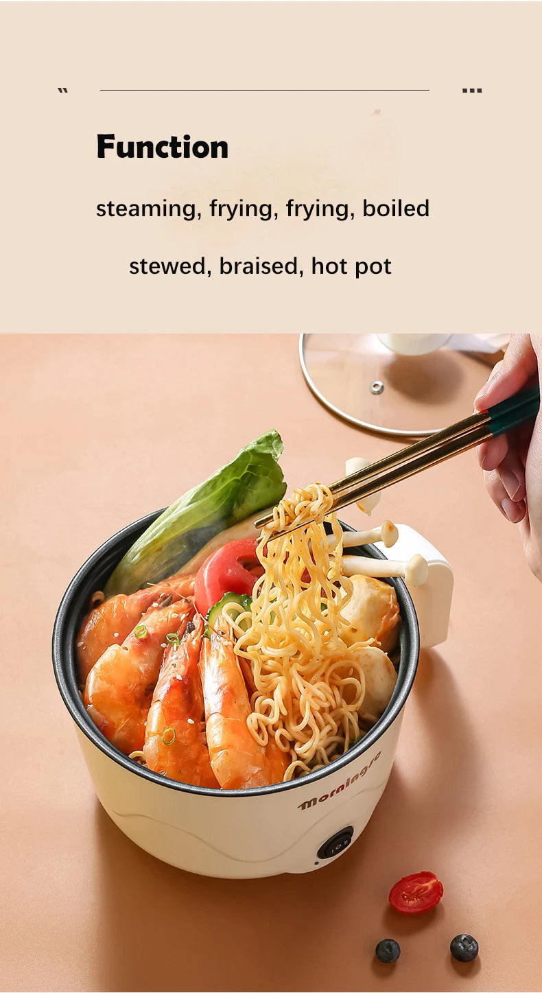 หม้อไฟฟ้าอเนกประสงค์ หม้อไฟฟ้าสำหรับทำอาหาร หม้อไฟฟ้าสำหรับทำอาหาร หม้อนึ่งไข่แบบชั้นเดียว/สองชั้น กระทะเคลือบสารกันติด