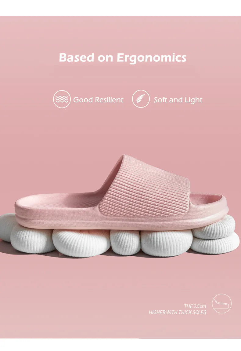 Big Size 47 48 New Fashion Men's Women's Slippers Light EVA Comfortable Home Bathroom Anti-Slip Flip-Flops Summer Beach Sandals
