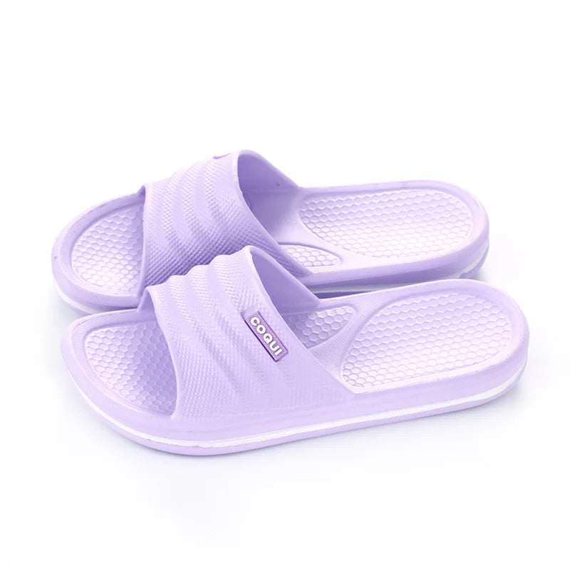 Cool and fun couple slippers for home use, summer hotel bathroom slippers, anti slip wholesale, indoor cool slippers