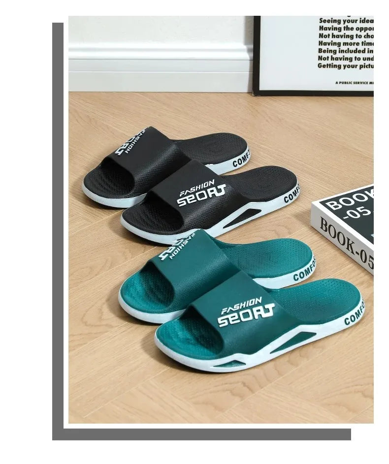 Summer Fashion Slippers For Men Sport Outdoor Sandals Bathroom Non-skid Indoor And Home Sandals For Women Couple Lovers Shoes