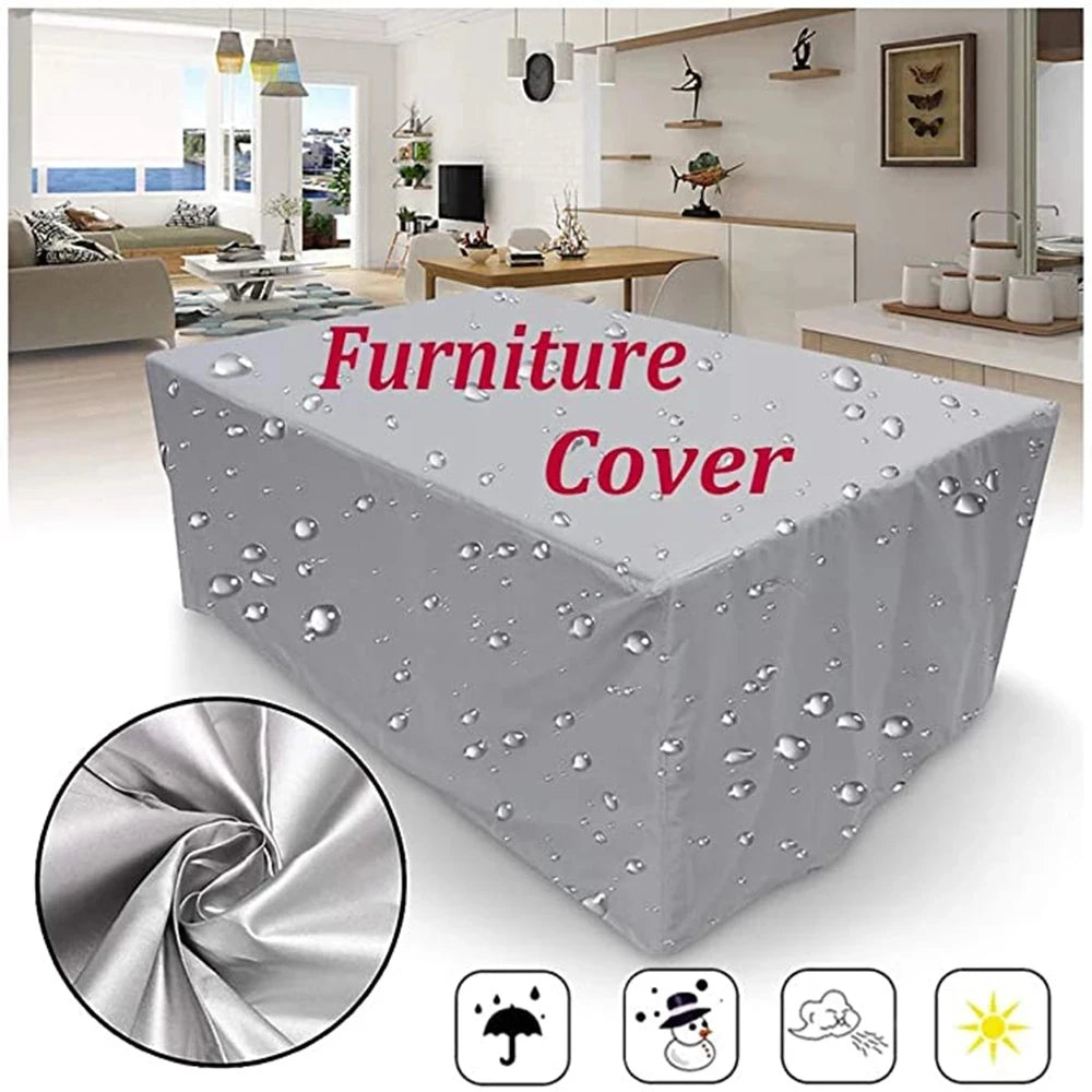 Waterproof Garden Furniture Covers, Rain and Snow Cover, Chair Covers for Sofa, Table and Chair, Dust Proof, Outdoor, 55 Sizes