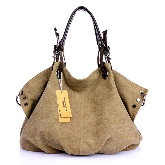 BG0001 Women Canvas Messenger Bags Female Crossbody Bags Solid Shoulder Bag Fashion Casual Designer Female Handbag Large Capacity Tote