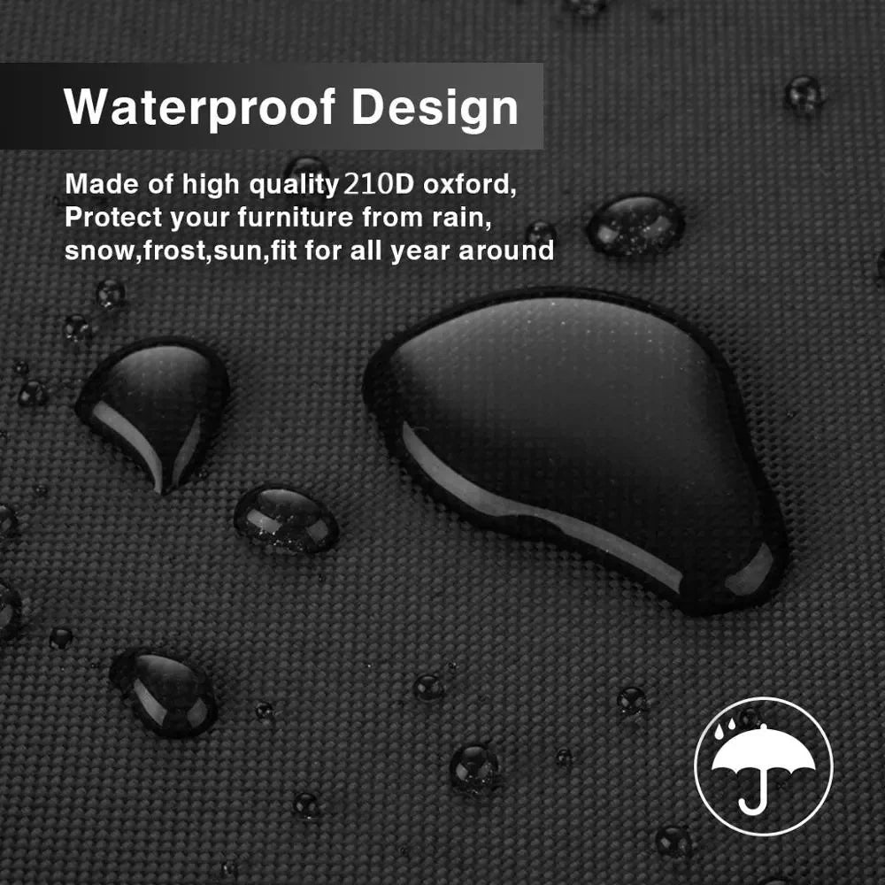 Outdoor Furniture Covers Waterproof Rain Snow Dust Wind-Proof Anti-UV Oxford Fabric Garden Lawn Patio Furniture Covers 40 Size