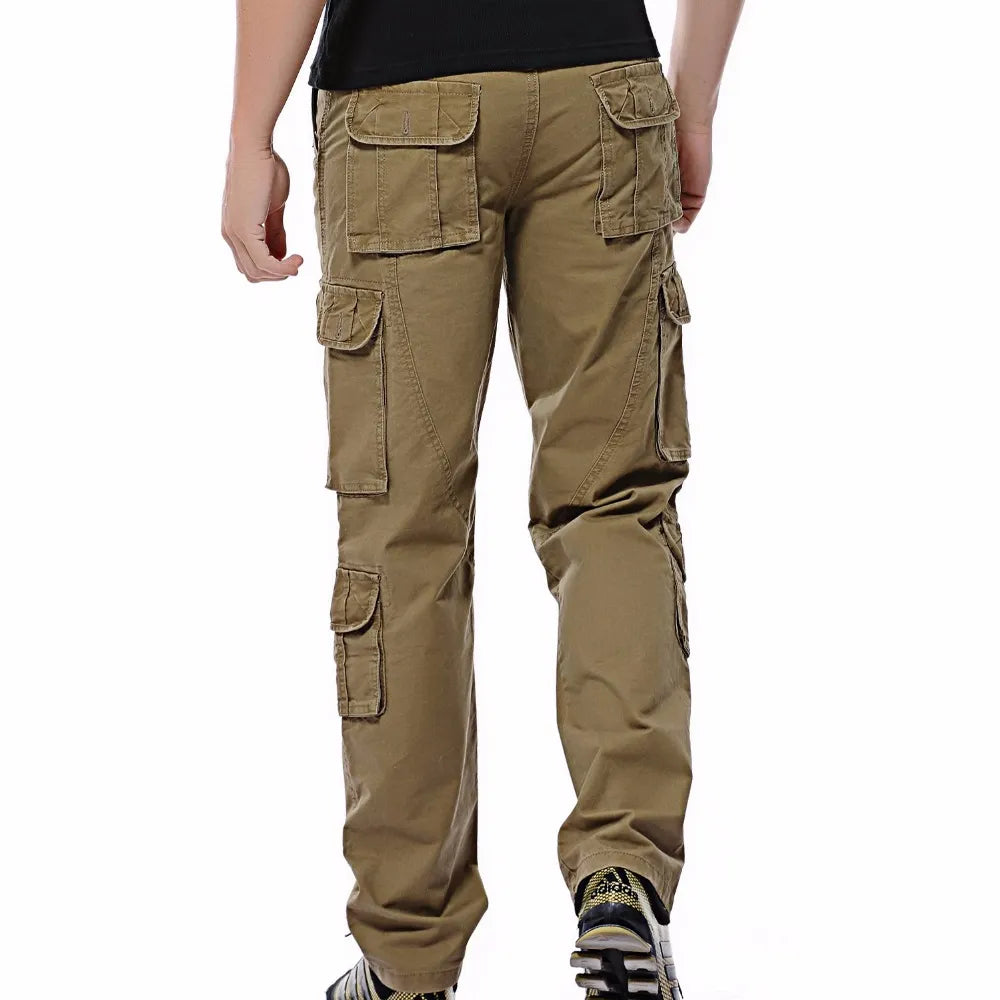 2022 New men cargo pants mens Loose army tactical pants Multi-pocket trousers pantalon homme Big Size 46 Male Military Overalls