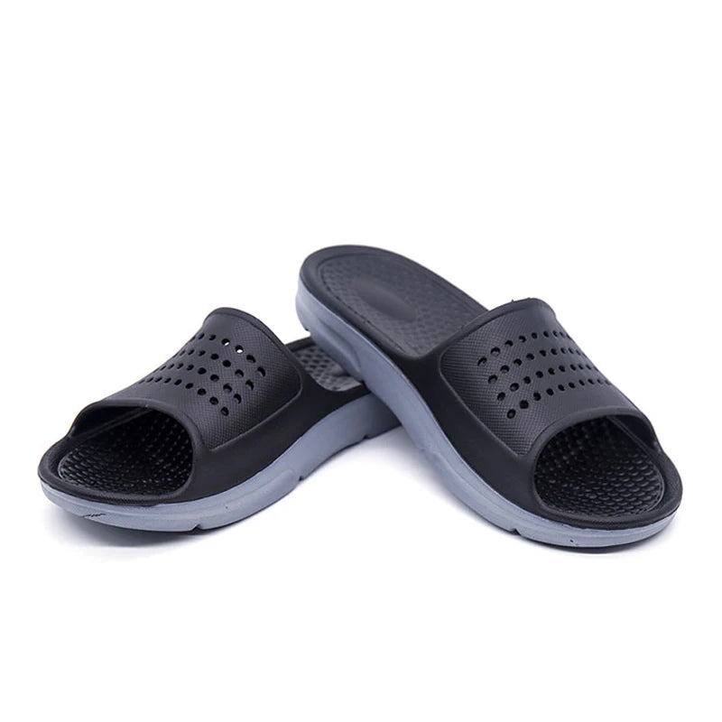 Summer Men Rubber Slippers Men's Beach Slates Slides Indoor Home House Pool Slipper Sleepers Big Foot Plus Size 52 53 54 55 56