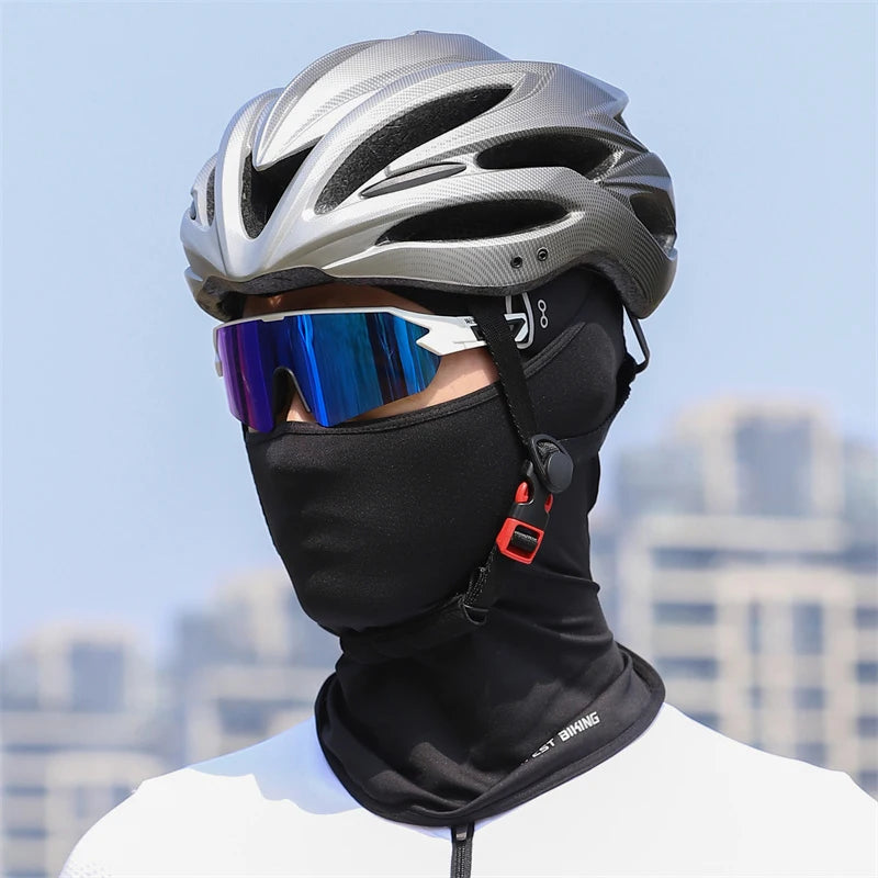 WEST BIKING ฤดูร้อน Breathable หมวกขี่จักรยาน Anti-UV Balaclava ผู้ชายหน้ากากใบหน้าเต็มรูปแบบจักรยานรถจักรยานยนต์วิ่ง Cooling Sport Gear