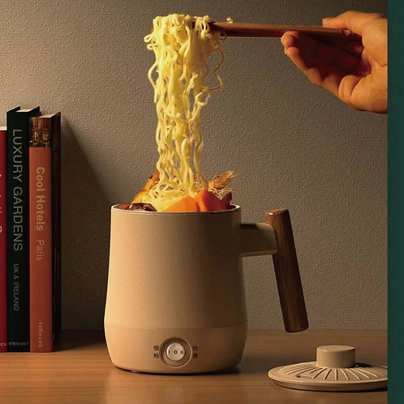 600ml Health Electric Kettle Travel Kettle Non-stick Rice Cooker Portable Noodle Cooker Quick Kettle Office Electric Hot Cup