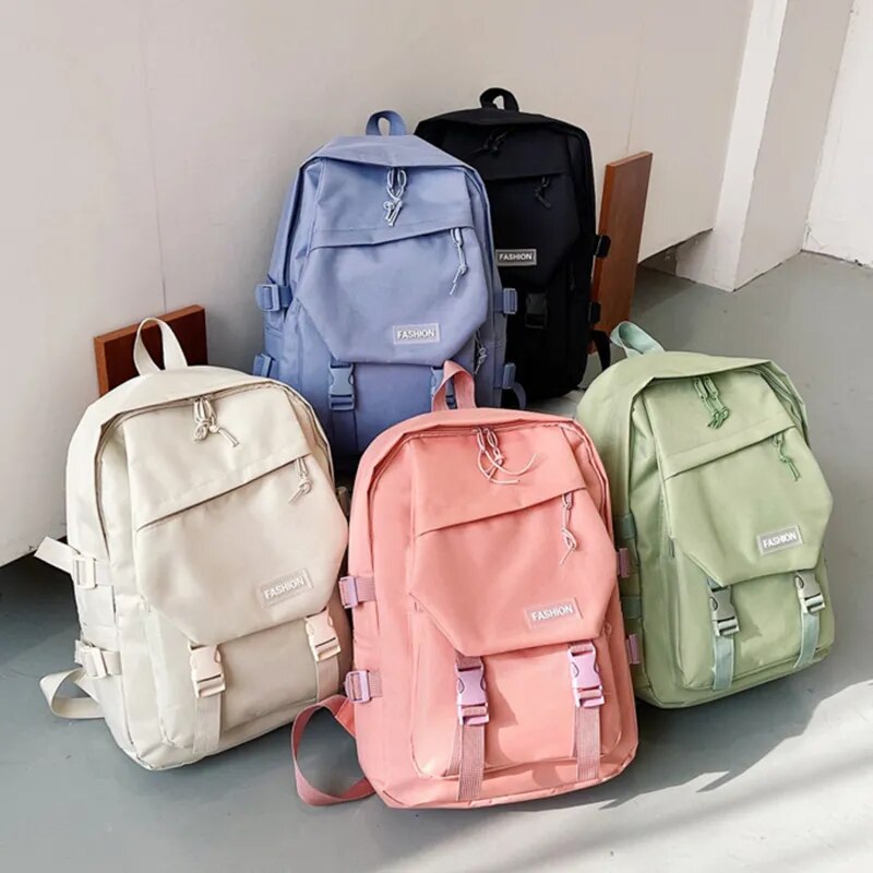 Tide Cool Tooling Women's Backpacks for Girls Large-capacity School Bag Female High School Students Women Backpack Shoulders New