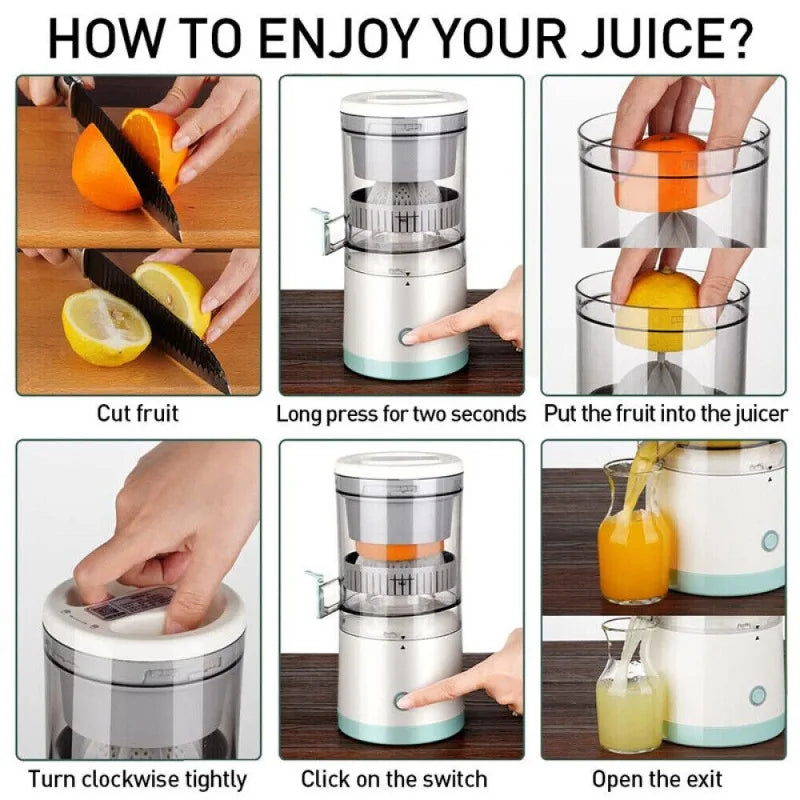 Automatic Electric Citrus Juicer Orange Lemon Fresh Orange Juice Machine Potable Orange Juice Machine For Home