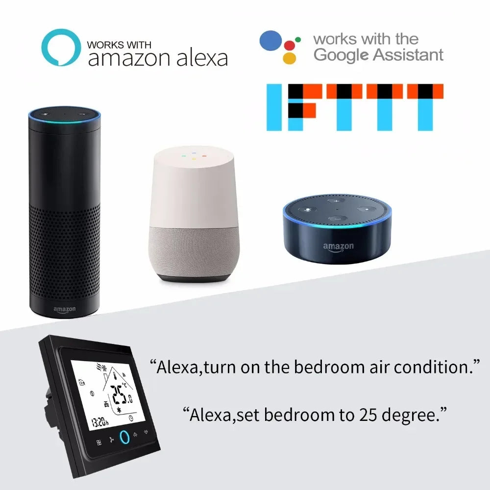 MOES WiFi น้ำ/เครื่องทำความร้อนไฟฟ้าอุณหภูมิหม้อต้มแก๊สอุณหภูมิสมาร์ท Alexa tuya Google Voice zigbee ควบคุม