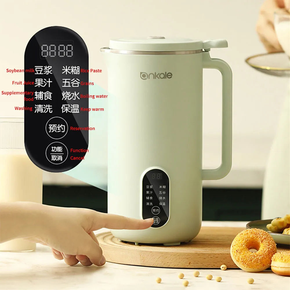 650ML Soymilk Maker Machine Smart Blender Electric Juicer Multifunction Breakfast Supplement Rice Paste Mixer 220VHome Appliance